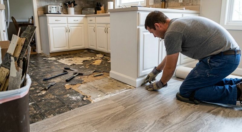 Linoleum Floor Installation in Arlington, VA