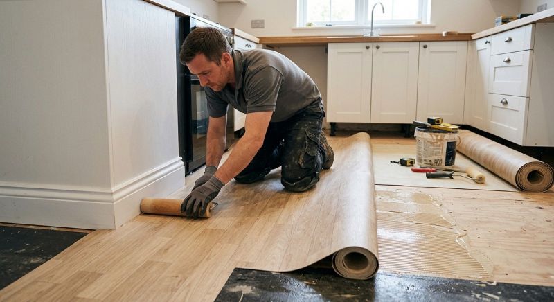 Sheet Linoleum Installation in Burke, VA